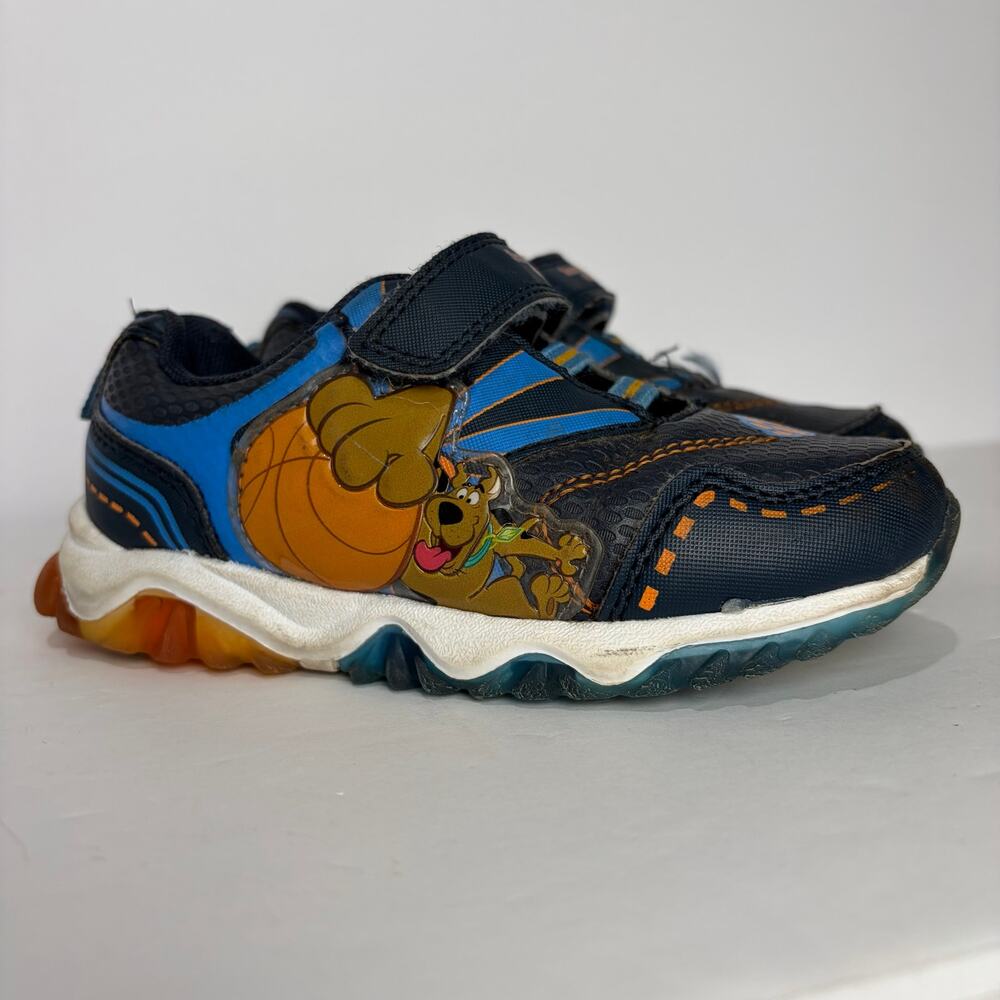 Vintage Y2K Scooby-Doo Light Up Navy Blue Sneaker Shoes Boy Toddler Size 10